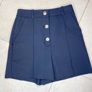 Zara High Rise Shorts Black XS